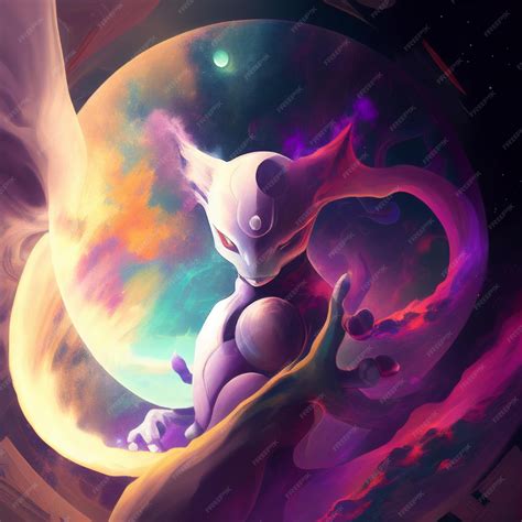 Premium Photo | Mewtwo pokemon anime generative ai