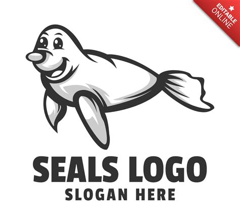 Seals Logo Design Template Free Design Template