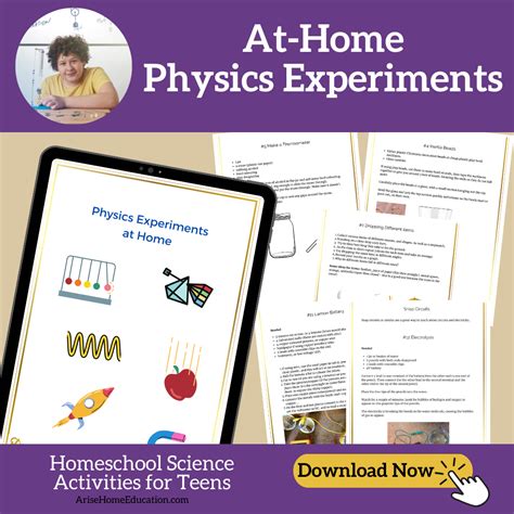 Physics Activities And Experiments At Home Arise Home Education