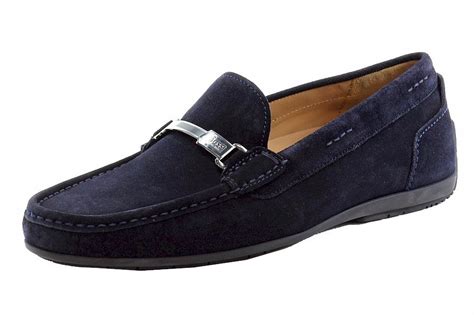 Hugo Boss Mens Flarro Fashion Suede Moccasin Loafers Shoes