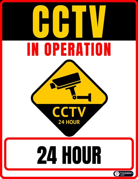 30 Security Camera Sign Printable Free Pdf Printable Signs