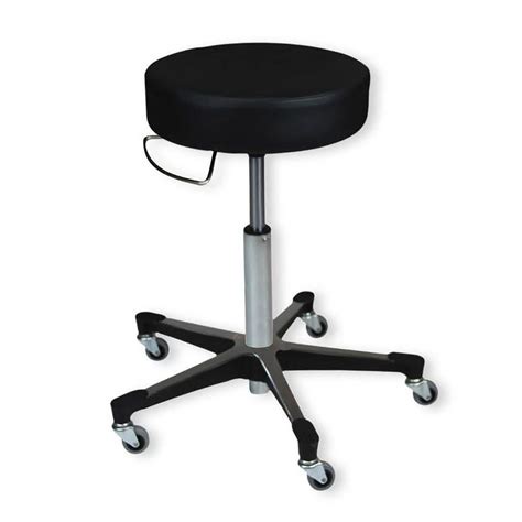 Blickman 1210 Hand Operated Exam Stool With 5 Leg Aluminum Base