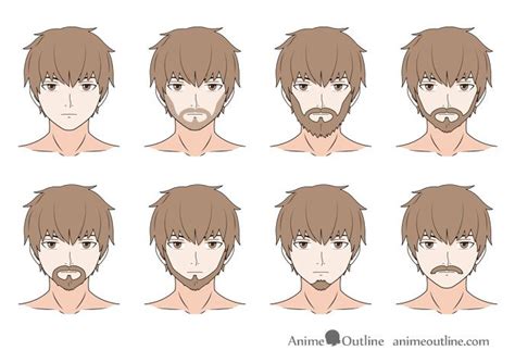 An Anime Character S Face With Different Facial Expressions And