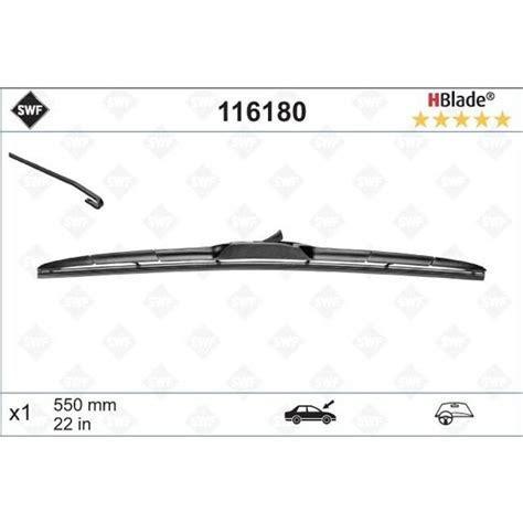 SWF 116180 hybrid wischerblätter 550mm • Se priser