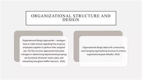 Organizational Structure and Design | PPT