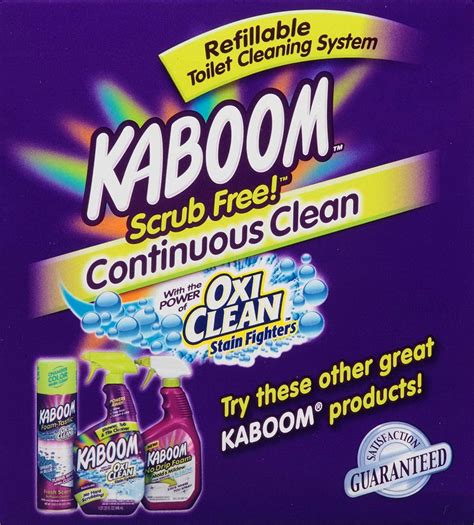 Kaboom Scrub Free Toilet Bowl Cleaner System 2 Refills Effortless Cleaning Solution