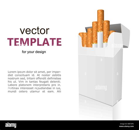 Caja De Cigarros Abierta Im Genes Vectoriales De Stock Alamy