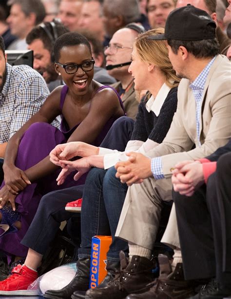 Everyone Loves Lupita Nyongo At The Knicks Gamelainey Gossip