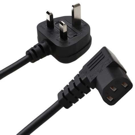 Power Cord Uk Plug To Iec Cable Pc Mains Lead C13 3m