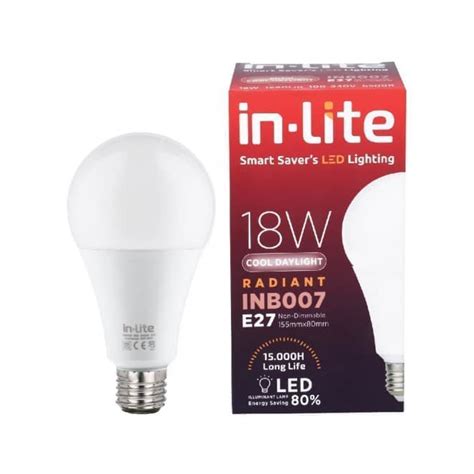 Bohlam In Lite Inlite Led Bulb Lampu Murah Bergaransi W Putih