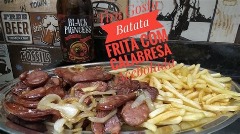 Como Fazer Tira Gosto Batata Frita Calabresa Acebolada Receitas