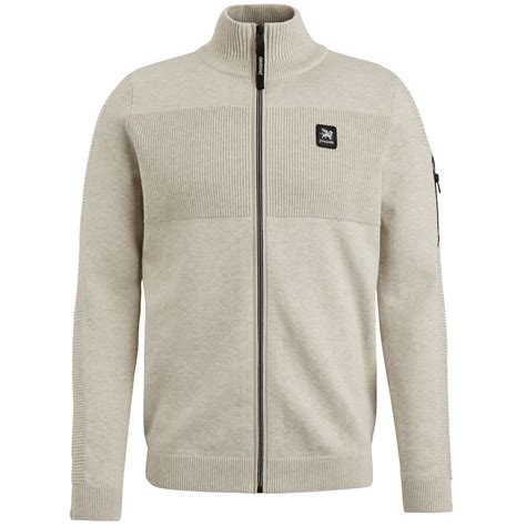 Vanguard Vest Met Rits Katoen Beige Bas De Wit Mode Leiden