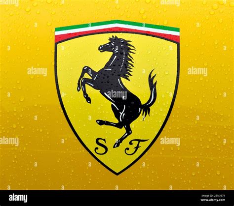 The Prancing Horse, symbol of Ferrari Stock Photo - Alamy