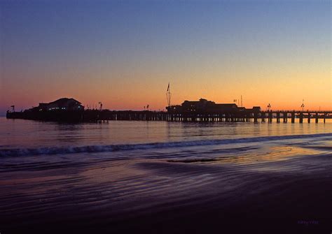 Santa Barbara Pier At Sunset Photograph by Kathy Yates