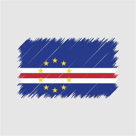 Cape Verde Flag Brush Strokes National Flag 10364321 Vector Art At