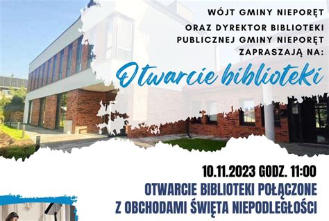 Zaproszenie Na Otwarcie Nowej Siedziby Biblioteki Publicznej Gminy