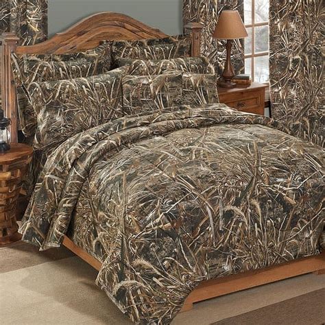 Realtree Max 5 Twin Size Camo Bedding Set 3 Piece Polycotton Hunting