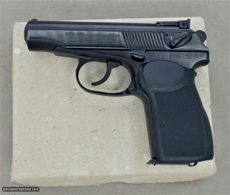 Imez Russian Makarov Pistol With Matching Box And Cleaning Rod 380