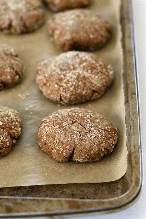 Triple Ginger Molasses Soft Cookies 100 Spelt Vegan Recipe Vegan Richa