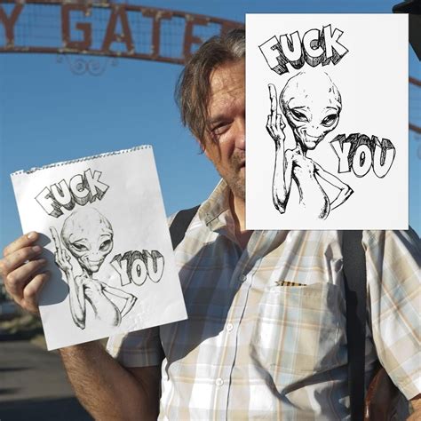 Fuck You Alien Uncoated Poster Graeme Willy Paul Cineattire