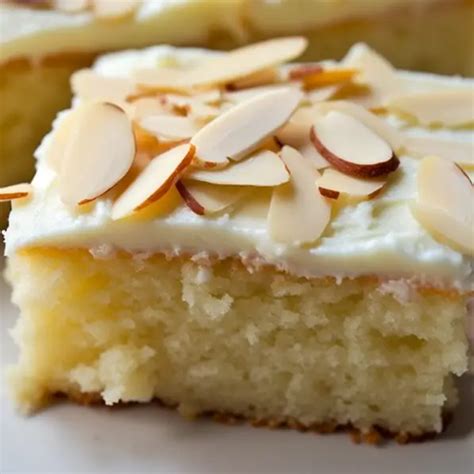 White Texas Almond Sheet Cake A Scrumptious And Elegant Dessert D K H