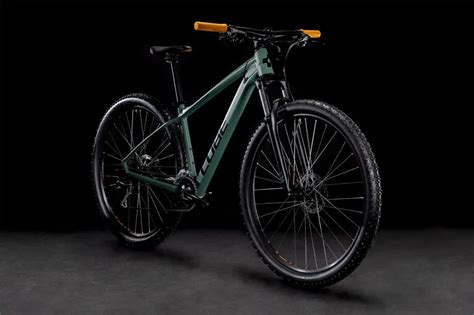 Cube Aim Pro Hardtail Mountain Bike 2022 Olive Orange