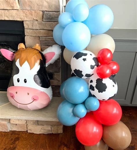 Red And Blue Barnyard Balloon Garland Kit Diy Marketplace Flowers