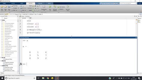 Matrix Sorting In Matlab Youtube