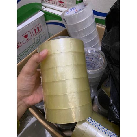 Jual LAKBAN BENING OPP PER 6 PCS 24 MM X 100 YARD STAR TAPE Shopee