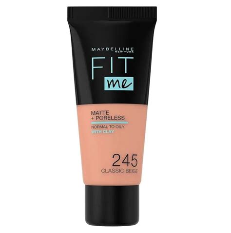 Maybelline Fit Me Matte + Poreless Foundation - 245 Classic Beige ...