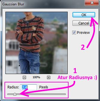 Cara Membuat Efek BLUR Efek Buram Pada Back Ground Foto Di PHOTOSHOP