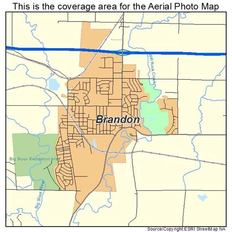 Aerial Photography Map of Brandon, SD South Dakota