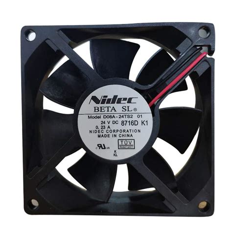 Ventilador Nidec D08A 24TS2 01 DC 24V 0 23A 80X80X25mm Inverter