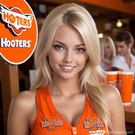 Blonde Coed In Hooters Uniform Stable Diffusion Online