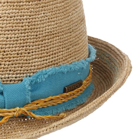 Vetalio Crochet Trilby Straw Hat By Stetson