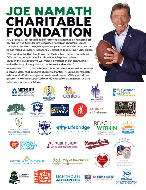 2023 Namath Legends Golf New York Joe Namath Charitable Foundation