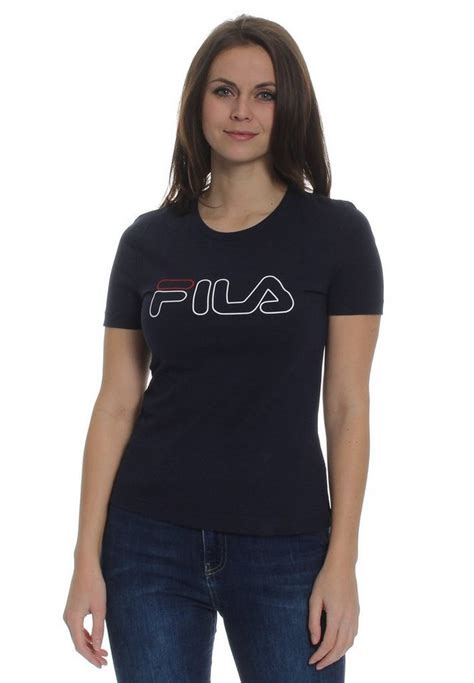 Fila T Shirt Fila T Shirt Damen Ladan Tee 683179 Dunkelblau 170 Black Iris