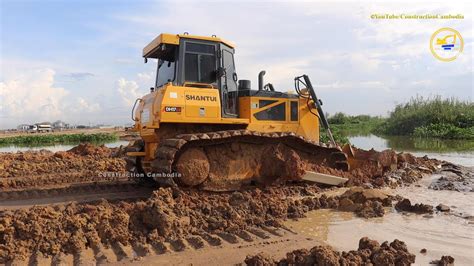 Action Skills Of Shantui Dh C Lgp Komat Su D P Bulldozer Pushing