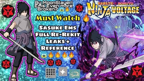 Nxb Nv 🔥 Ems Sasuke Full Re Rekit Leaks 🔥 Naruto X Boruto Ninja Voltage Youtube