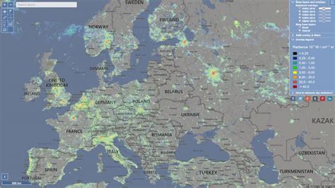 The Global Light Pollution Map (2016) - Vivid Maps