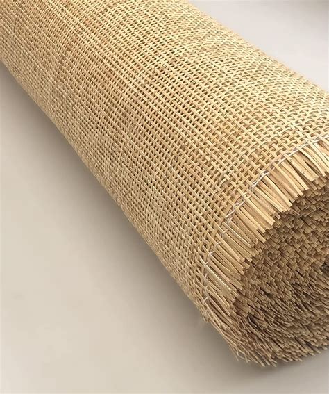 Width Natural Rattan Square Webbing Radio Weave Rattan For Caning