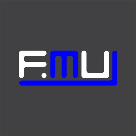 FMU letter logo creative design with vector graphic, FMU simple and ...