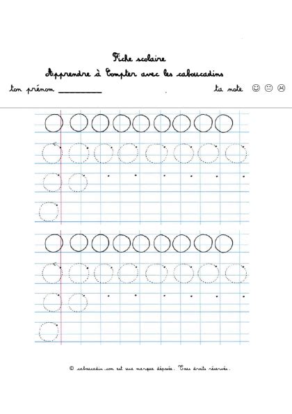 Fiches Maternelles Apprendre Crire Les Chiffres En Ms Caboucadin