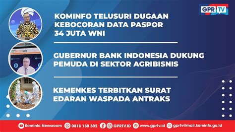 Kominfo Telusuri Dugaan Kebocoran Data Paspor Juta Wni Youtube