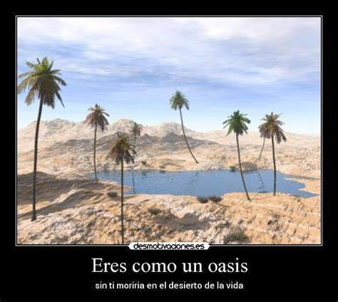 Eres Como Un Oasis Desmotivaciones