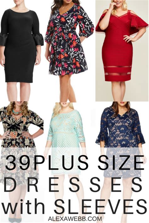 Plus Size Spring Wedding Guest Dresses With Sleeves Alexa Webb