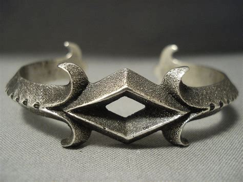 Amazing Aaron Anderson Sterling Native American Jewelry Silver Bracelet