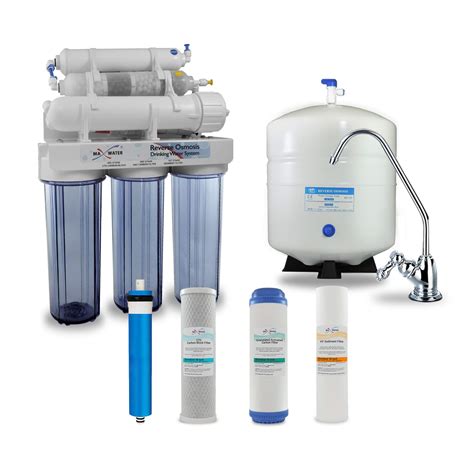 6 Stage Under Sink 50g Reverse Osmosis Drinking Water Filtration System With Alkaline Filter