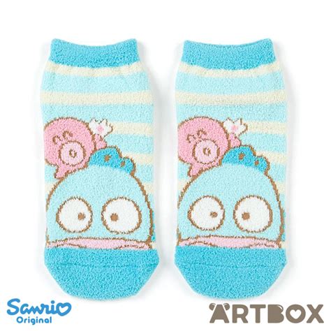 Buy Sanrio Hangyodon Stripe Fuzzy Adult Ankle Socks At Artbox