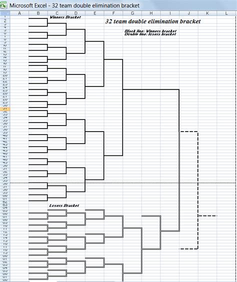 32 Bracket Template